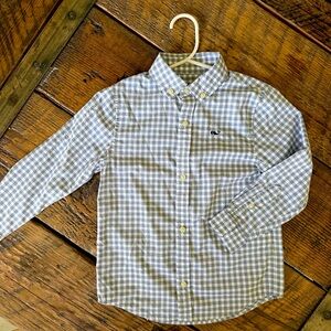 Vineyard Vines Boys’ Performance Gingham Button-Down Shirt - 4T